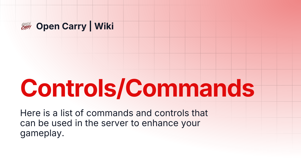 Controls/Commands | Southside | Wiki