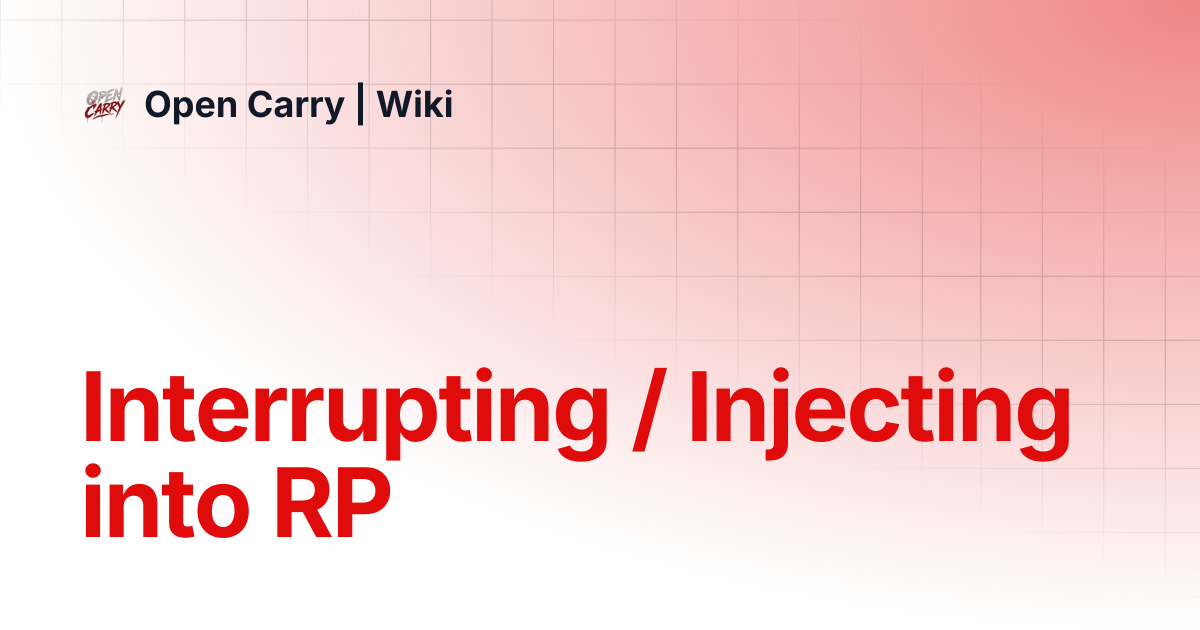 Interrupting / Injecting into RP | Southside | Wiki